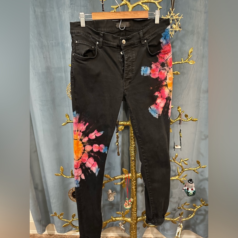 Amiri black demi jeans 34
